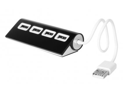 M781137-10 a/USB ROZBOČOVAČ|USB HUB|REKLAMNÍ POTISK LOGEM FIRMY|ELEKTRONICKÉ PC DÁRKY S POTISKEM I BEZ POTISKU/ ČERNÁ