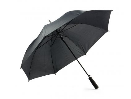 B37036-02|Černý automatický deštník holový velký, s pěnovým držadlem
