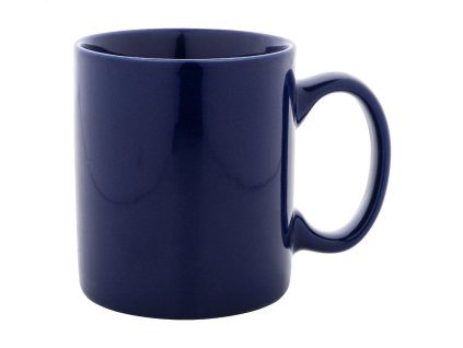 M800117 06/KERAMICKÉ HRNKY S POTISKEM/ HRNKY NA POTISK LOGEM, OBRÁZKEM, SLOGANEM/ TMAVĚ MODRÝ HRNEK LESKLY, 300 ML
