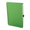 M800770- 07/ZÁPISNÍKY S KROUŽKOVOU VAZBOU A BÍLÝM LINKOVANÝM PAPÍREM, A5, ZELENÁ