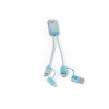 R97191/ USB KABEL NABÍJECÍ + PŘENOS DAT, MICRO USB + LIGHTNING