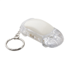M810717 01/ MINI PLASTOVÉ KLÍČENKY S LED SVĚTLEM, BÍLÁ