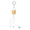 M723144/Klíčenka USB nabíjecí kabel z bambusu a mramoru s konektory micro USB, USB-C a Lightning. Se vstupy USB a USB-C/ REKLAMNÍ A PROPAGAČNÍ USB KABELY JAKO KLÍČENKY A PŘÍVĚŠKY