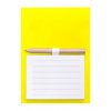 M741511- 02/ ZÁPISNÍČEK NA LEDNIČKU S BAREVNÝM MAGNETEM/ ŽLUTÁ