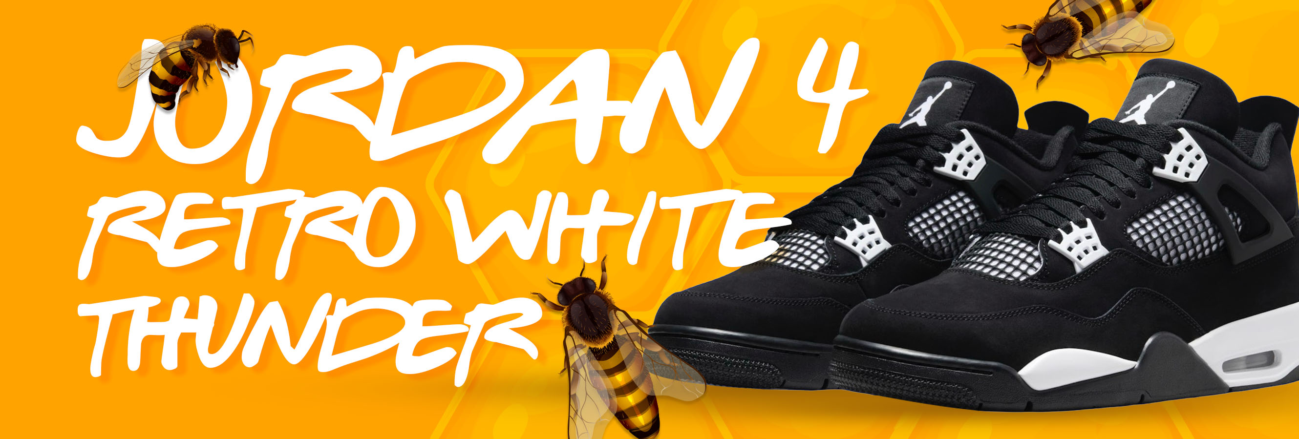 Jordan 4 Retro White Thunder