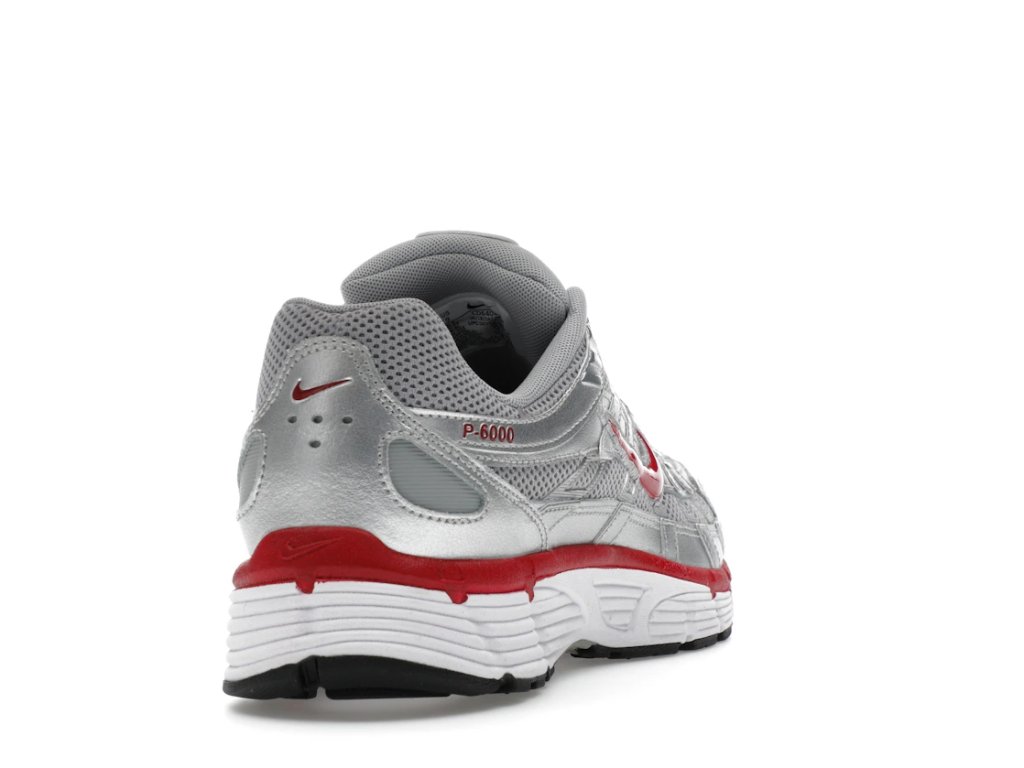 Nike P-6000 Metallic Silver Gym Red - ADONIO