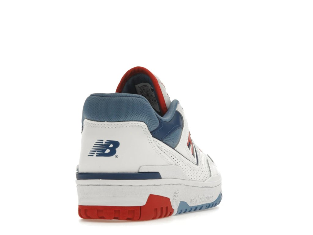New Balance 550 White True Red Atlantic Blue ADONIO