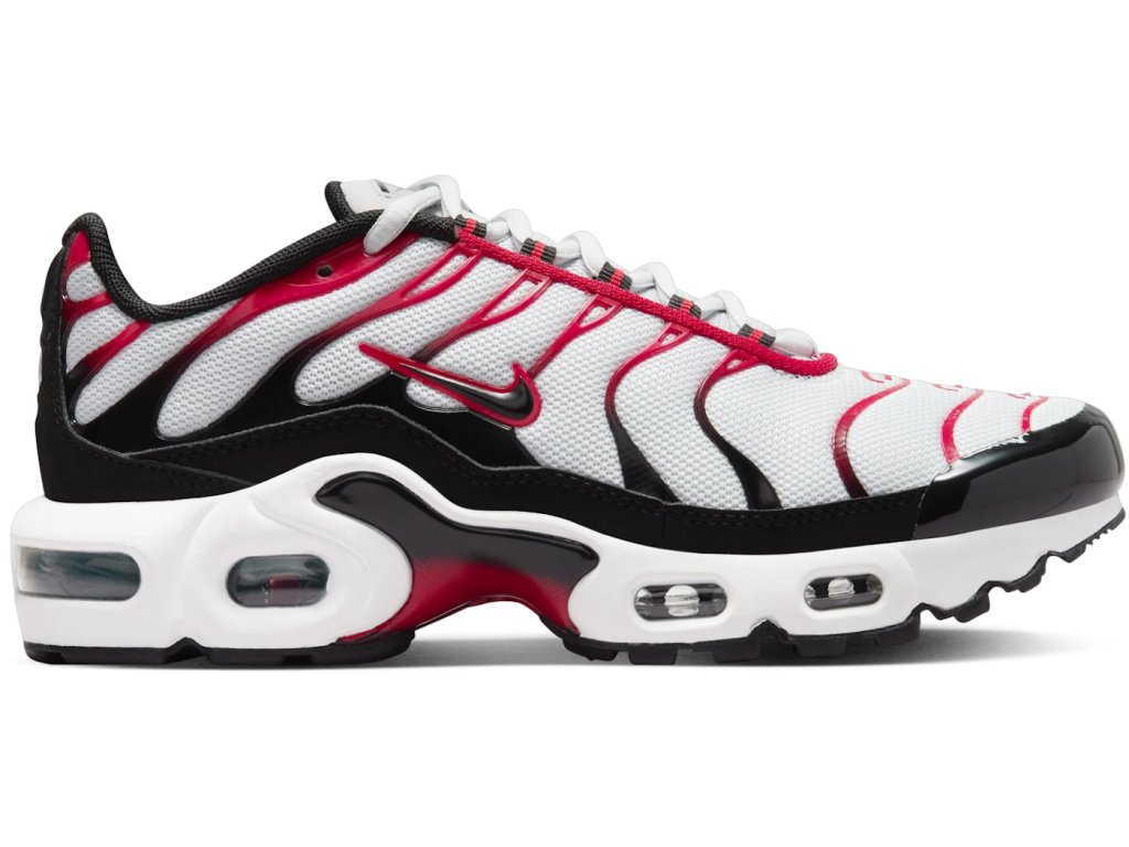 Nike Air Max Plus Pure Platinum Black White University Red