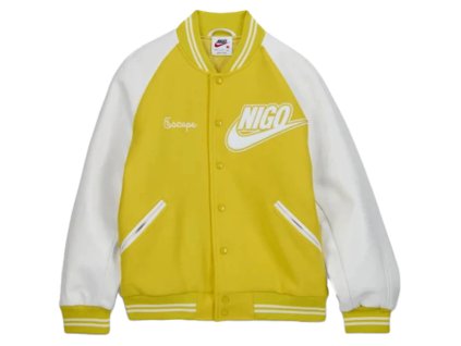 tenisky a boty nike x nigo nrg varsity jacket yellow panske damske FV5670-735 1