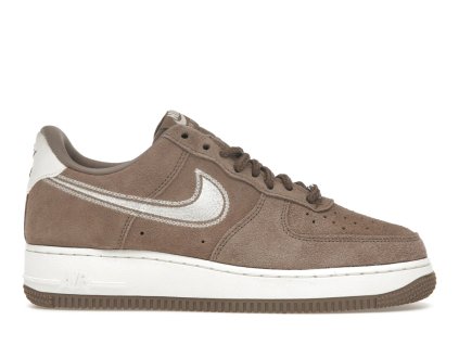 tenisky a boty nike air force 1 low '07 lv8 mink brown embroidered swoosh panske damske HJ4465-200 1
