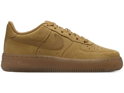 tenisky a boty nike air force 1 low lv8 wheat gum light brown gs panske damske HQ7476-700 1