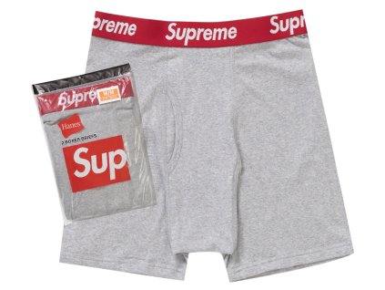 tenisky a boty supreme hanes boxer briefs 2 pack heather grey panske damske  1