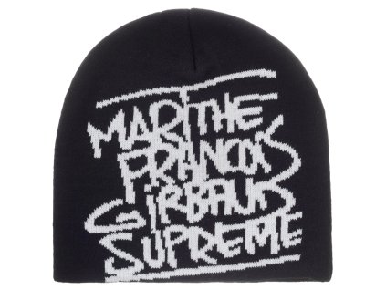 tenisky a boty supreme marithe + francois girbaud beanie black panske damske  1