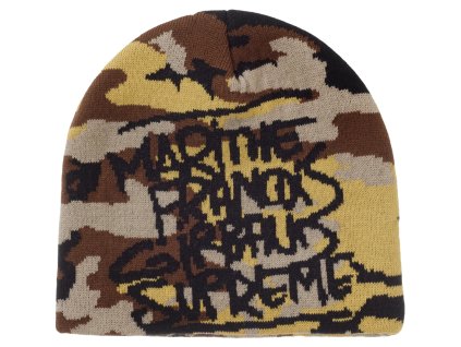 tenisky a boty supreme marithe + francois girbaud beanie camo panske damske  1