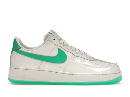 tenisky a boty nike air force 1 low '07 patent platinum tint stadium green panske damske HF4864-094 1