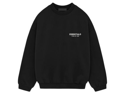 tenisky a boty fear of god essentials fleece crewneck fw24 black panske damske 192HO246260F 1