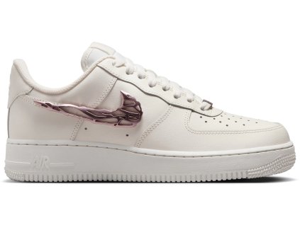 tenisky a boty nike air force 1 low liquid metal swoosh metallic rose gold w panske damske IF1686-161 1
