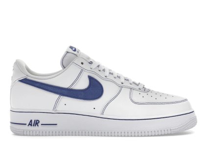 tenisky a boty nike air force 1 low '07 lv8 white deep royal blue panske damske HQ2037-100 1