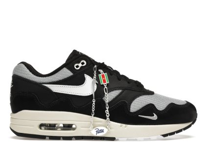 tenisky a boty nike air max 1 patta waves metallic silver white black panske damske DQ0299-001 1