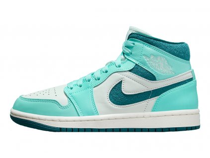 jordan 1 mid chenille bleached turquoise 1