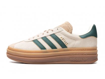 adidas gazelle bold beige collegiate green w 1