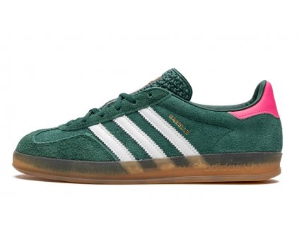 adidas gazelle indoor collegiate green lucid pink w 1