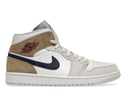 tenisky a boty air jordan 1 mid tan suede panske damske DO6726-100 1