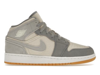 tenisky a boty air jordan 1 mid coconut milk particle grey gs panske damske DN4346-100 1