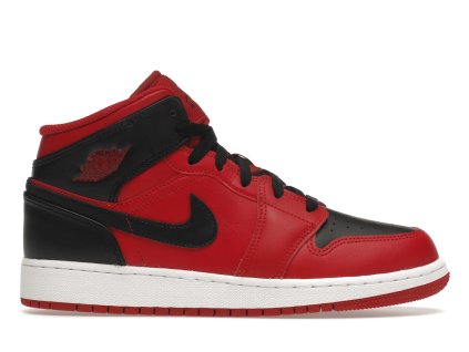 tenisky a boty air jordan 1 mid reverse bred gs panske damske 554725-660 1