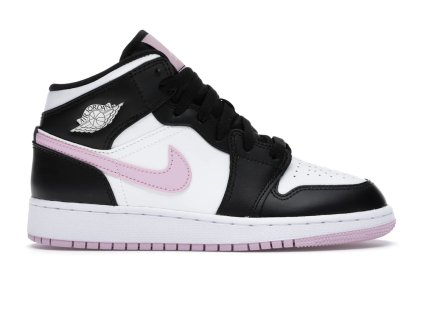 tenisky a boty air jordan 1 mid white light arctic pink gs panske damske 555112-103 1