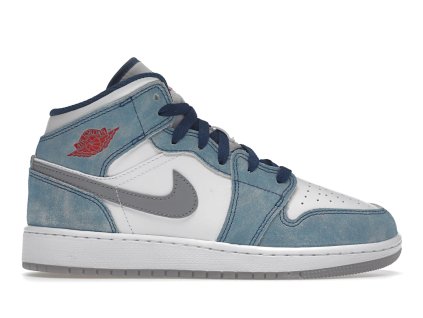 tenisky a boty air jordan 1 mid se french blue light steel gs panske damske DR6235-401 1