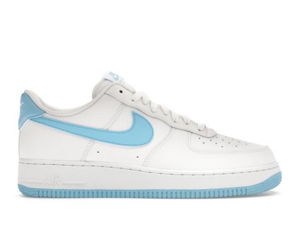 tenisky a boty nike air force 1 low '07 white aquarius blue panske damske FQ4296-100 1
