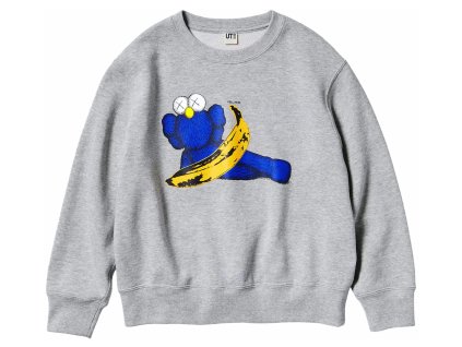 tenisky a boty kaws x uniqlo warhol graphic 472951 sweatshirt gray panske damske 472951 1