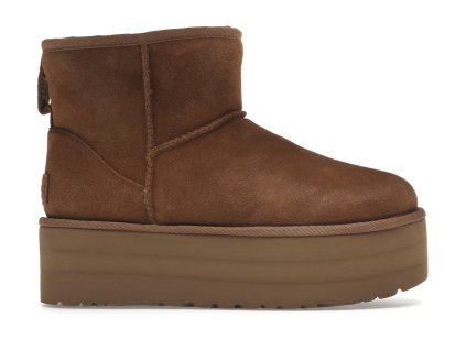 tenisky a boty ugg classic mini platform boot chestnut w panske damske 1134991-CHE 1