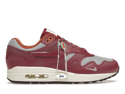 tenisky a boty nike air max 1 patta waves rush maroon with bracelet panske damske DO9549-001 1
