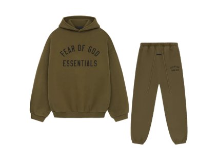 Fear of God Essentials FW24 Olive Celý Set 1
