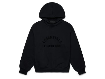 tenisky a boty fear of god essentials arch logo hoodie jet black panske damske 192SP232050F 1