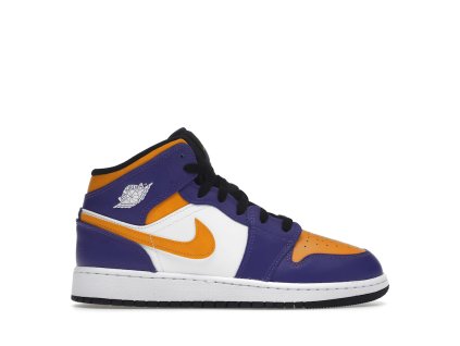 tenisky a boty air jordan 1 mid lakers gs panske damske DQ8423-517 1