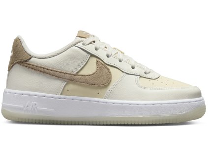 tenisky a boty nike air force 1 low lv8 5 sail coconut milk white khaki gs panske damske HF5349-100 1