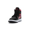 tenisky a boty jordan 1 mid black siren red w panske damske BQ6472-004 3