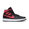 tenisky a boty jordan 1 mid black siren red w panske damske BQ6472-004 1