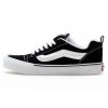 vans knu skool black white 1