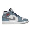 tenisky a boty air jordan 1 mid french blue fire red panske damske DN3706-401 7