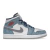 tenisky a boty air jordan 1 mid french blue fire red panske damske DN3706-401 1