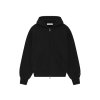 FearofGodEssentialsS25Zip UpHoodieJetBlack 1
