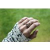 prsten raw diamanty