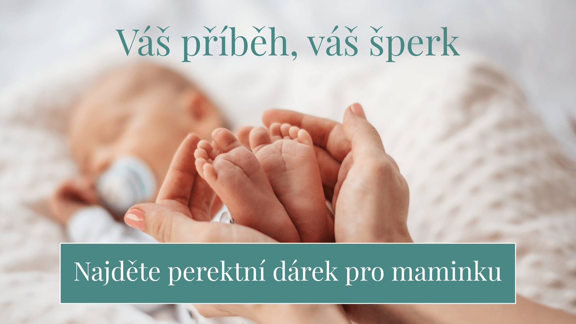 Šperk k narození miminka baner