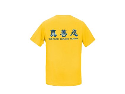 Dětské tričko Truthfulness, Compassion, Tolerance Yellow