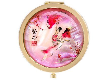 plum blossom compact mirror fron
