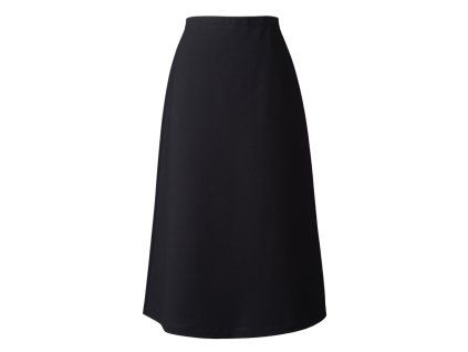 Midi skirt Ponte A-line Black